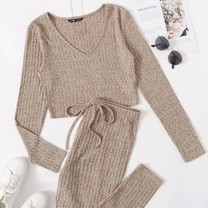 Khaki Lounge Set